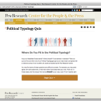 2014 Political Typology Quiz Homepage