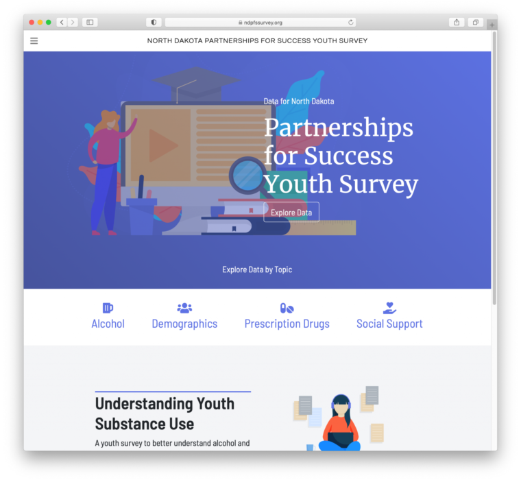 North Dakota Partnerships for Success Website