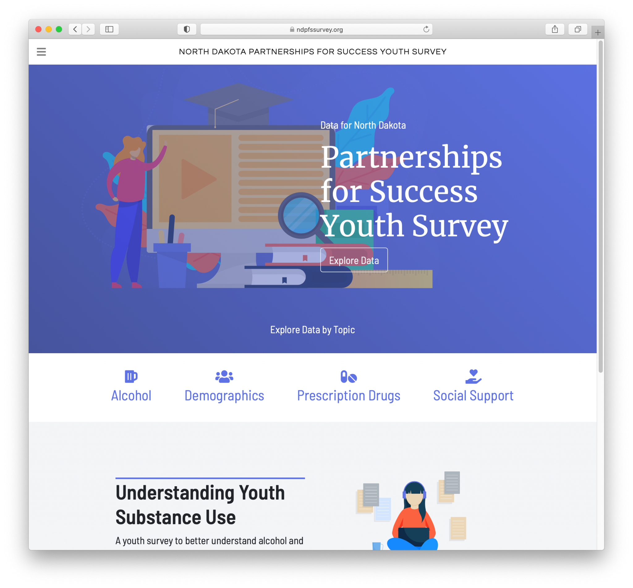 North Dakota Partnerships for Success Website