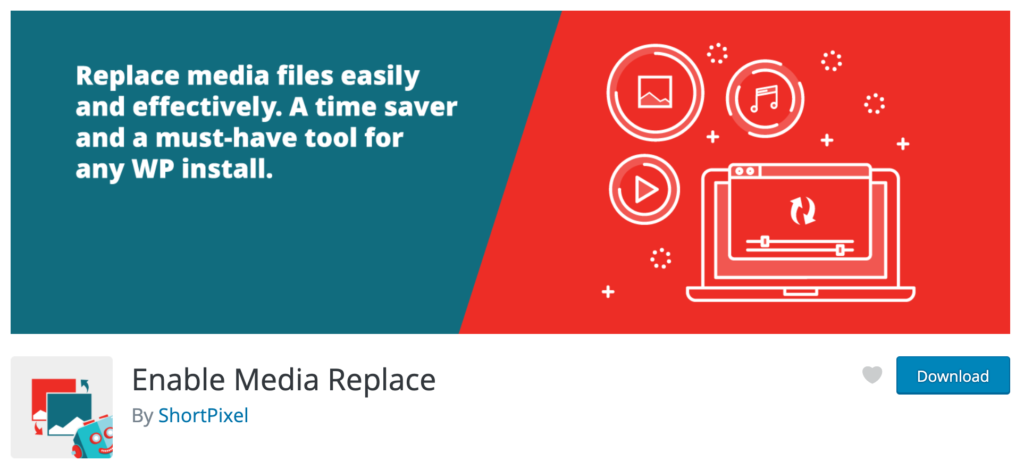 Enable Media Replace by ShortPixel on WordPress.org